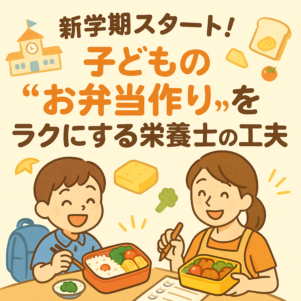 新学期スタート！子どもの“お弁当作り”をラクにする栄養士の工夫